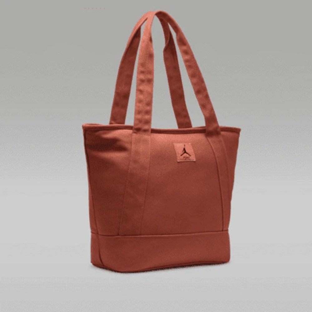 Jordan Brown Tote Bag with Durable Fabric and Classic Design